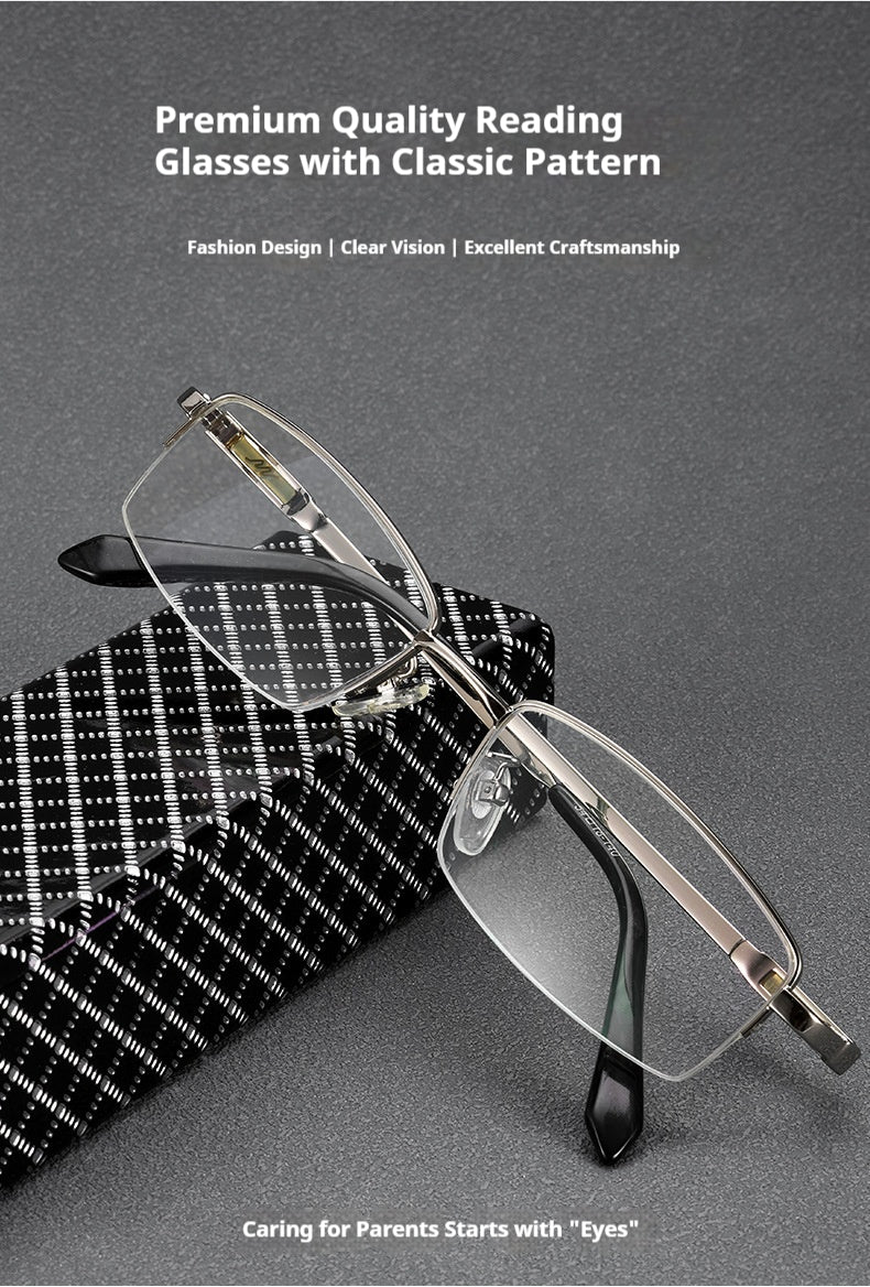 Mousvibe 1138 | Classic Business HD Blue Light Blocking Reading Glasses