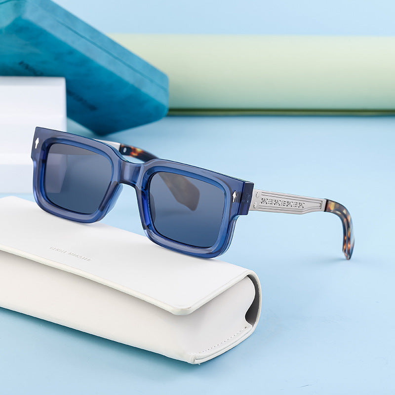 Musvibe 1078 | Simple retro square frame sunglasses
