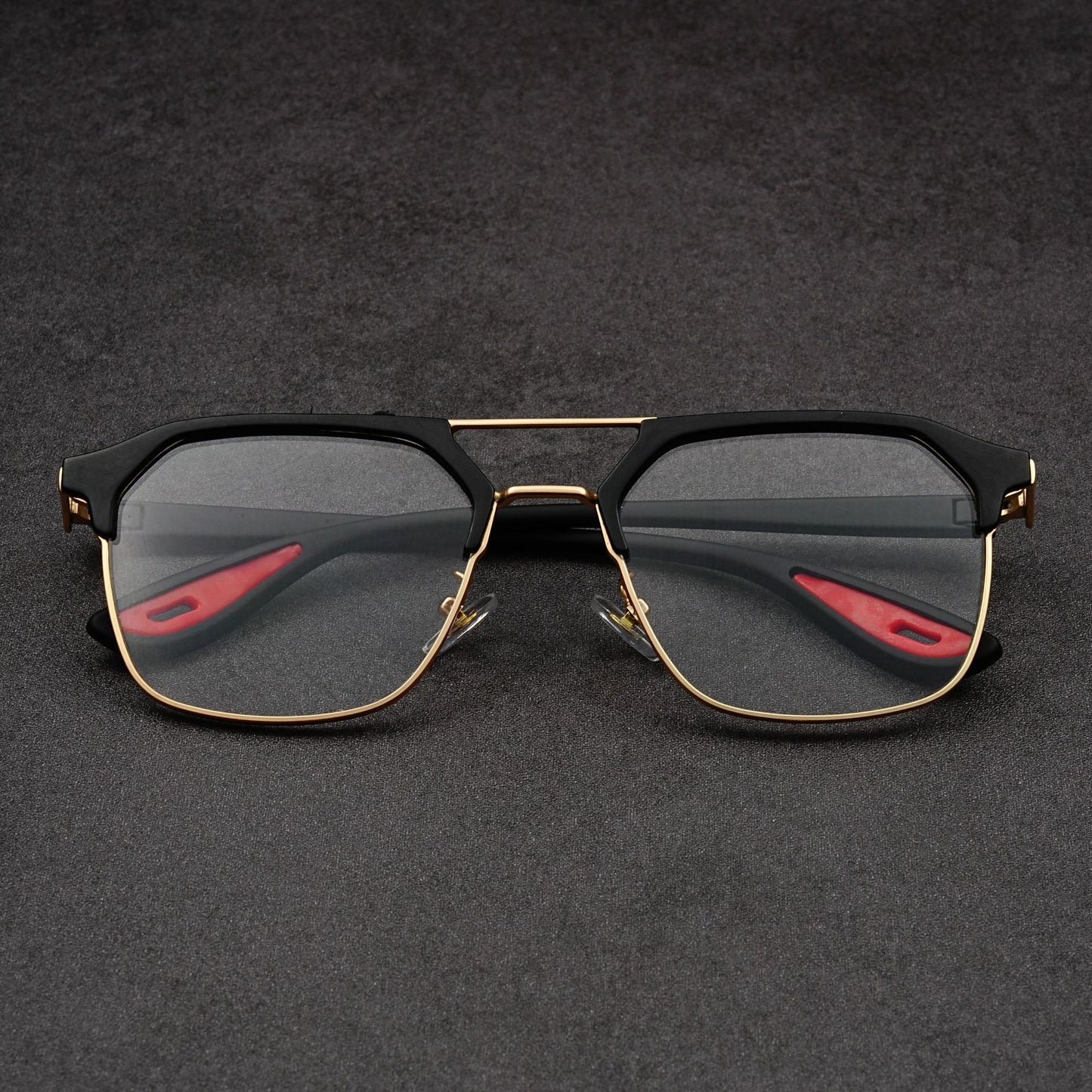 Fashionable square frame punk style sunglasses
