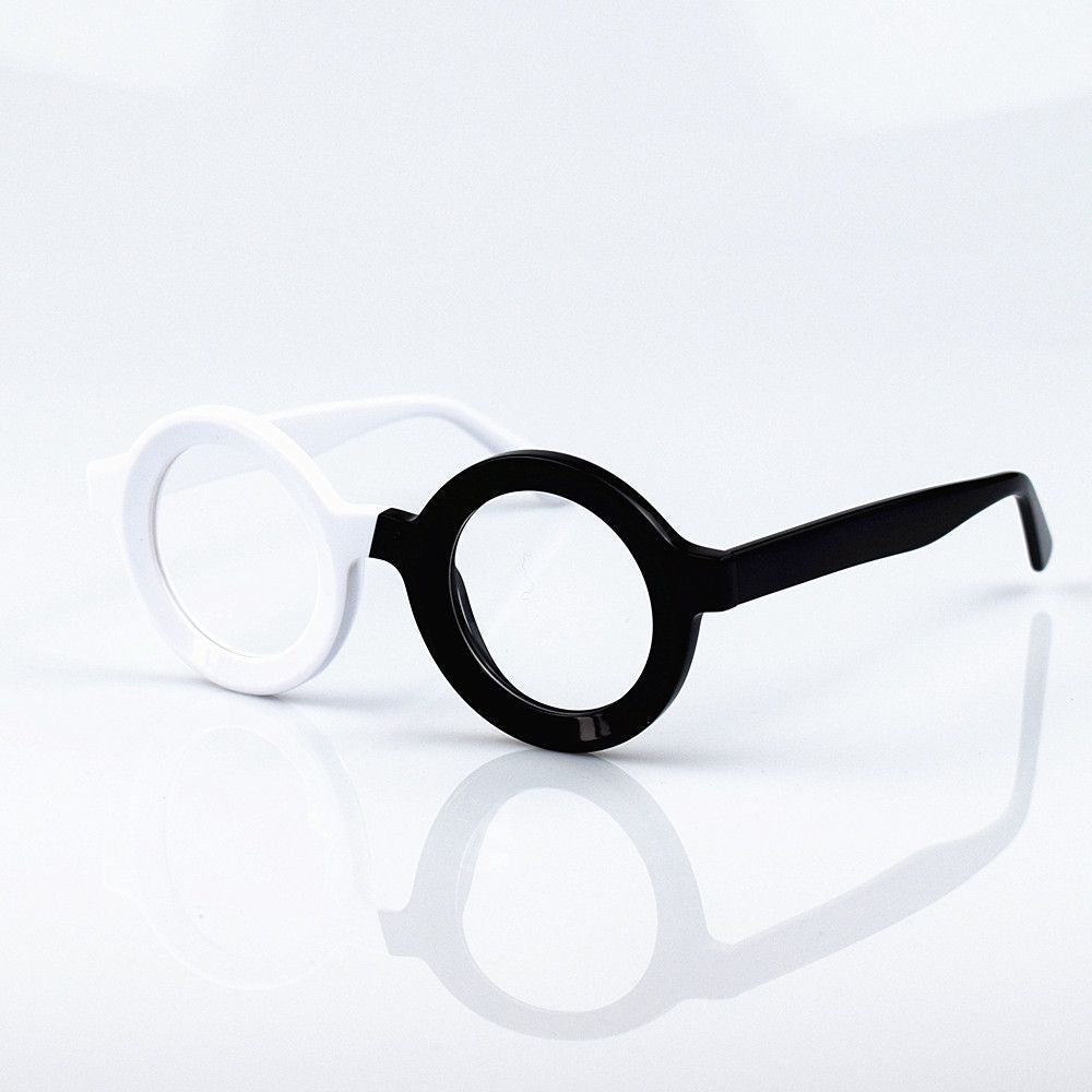 Mousvibe 1374 | Round frame anti-adhesive retro reading glasses