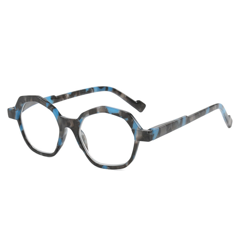 Mousvibe 1296 | Retro polygonal reading glasses with unique design