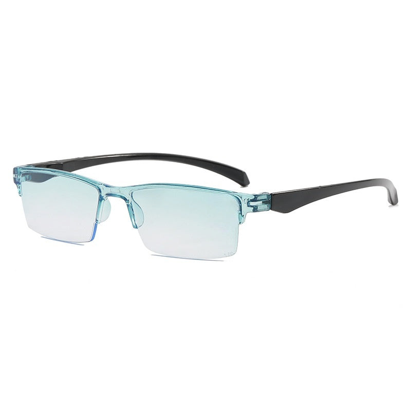 Small yellow mirror smart zoom reading glasses