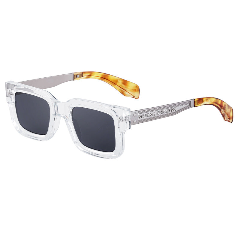 Musvibe 1078 | Simple retro square frame sunglasses