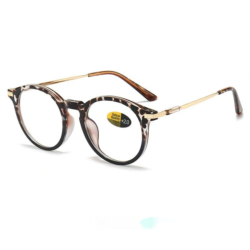 Mousvibe 1169 | Round-frame vintage-inspired blue-light blocking reading glasses