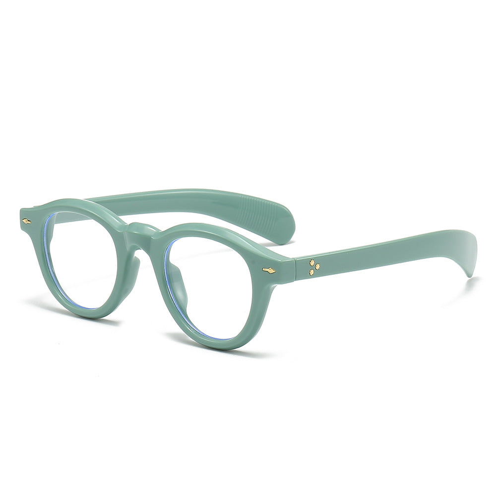 Mousvibe 1181 | Stylish oval studded sunglasses