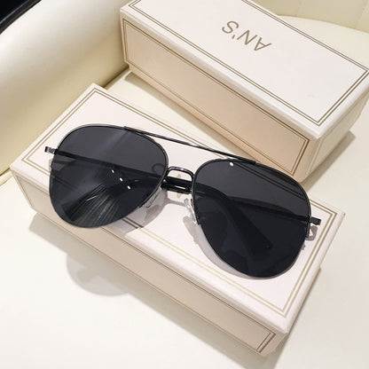 Mousvibe 1054 | Fashion half frame aviator sunglasses