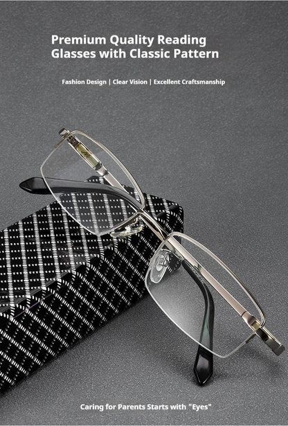 Mousvibe 1138 | Classic Business HD Blue Light Blocking Reading Glasses