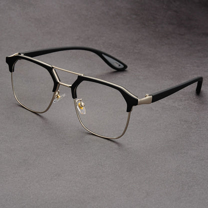 Fashionable square frame punk style sunglasses