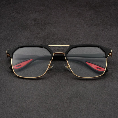 Fashionable square frame punk style sunglasses