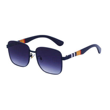 Mousvibe 1130 | Fashionable square frame trendy striped sunglasses