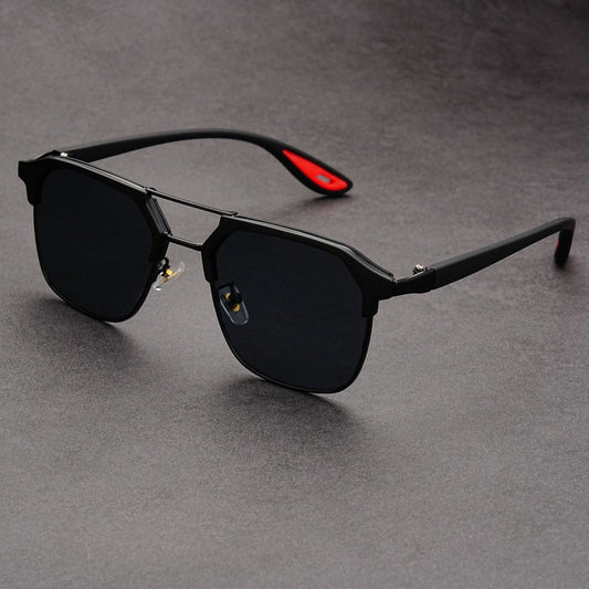 Fashionable square frame punk style sunglasses