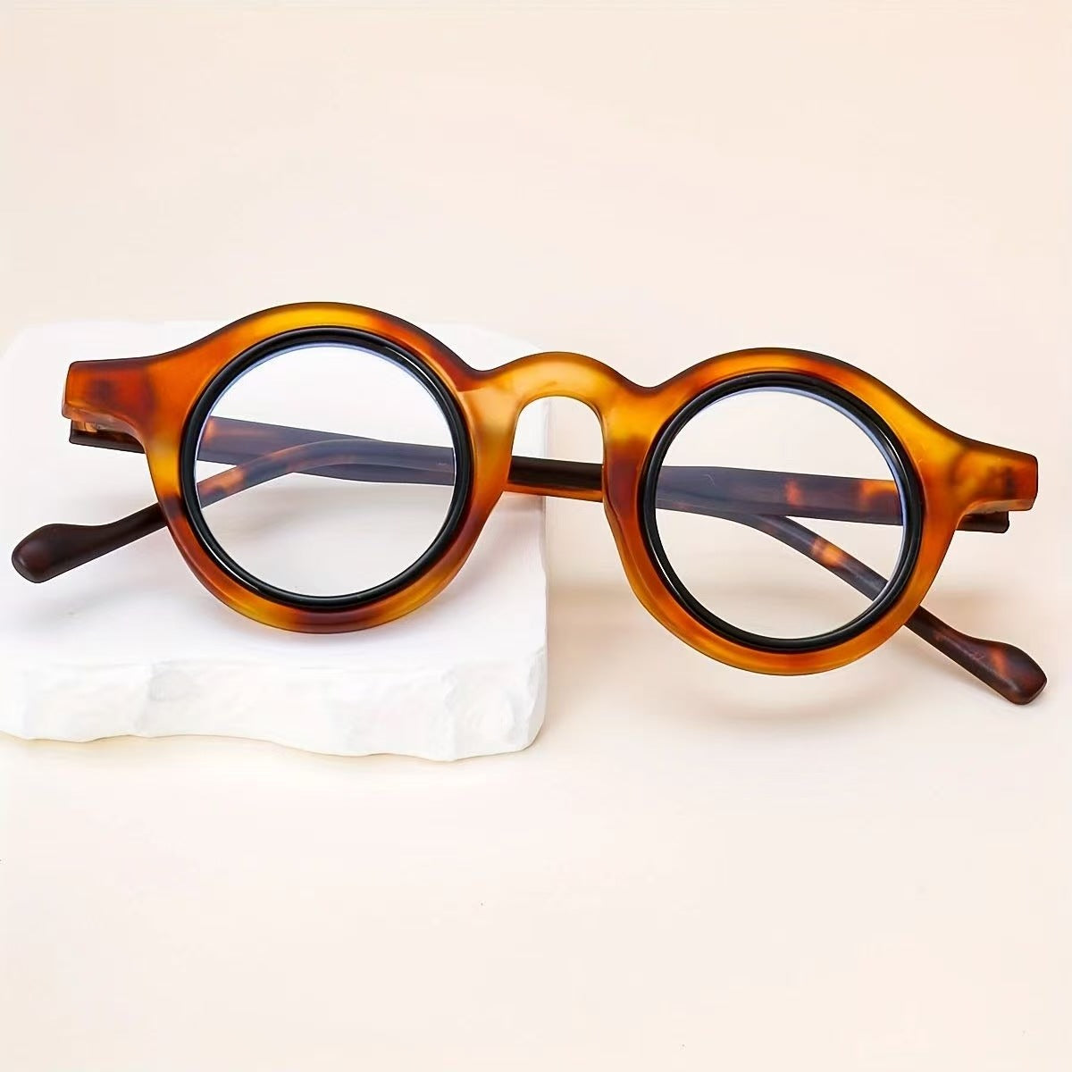 Mousvibe 1108 | Thickened retro round reading glasses