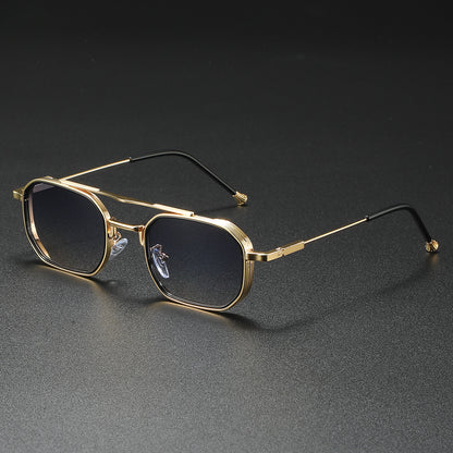 Mousvibe 1185 | Square business dual metal sunglasses