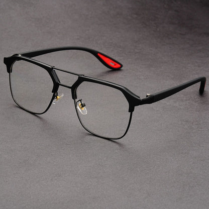 Fashionable square frame punk style sunglasses