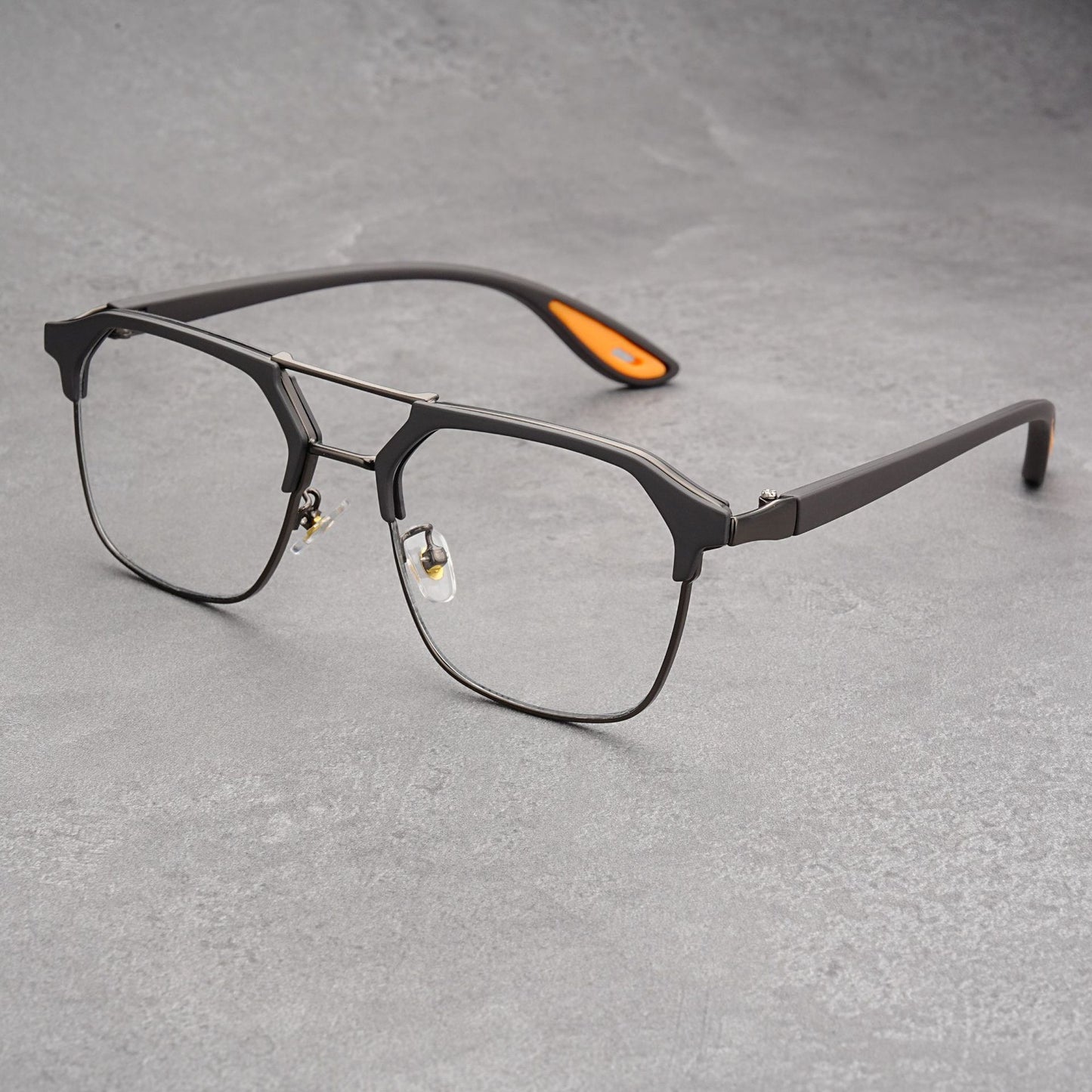 Fashionable square frame punk style sunglasses