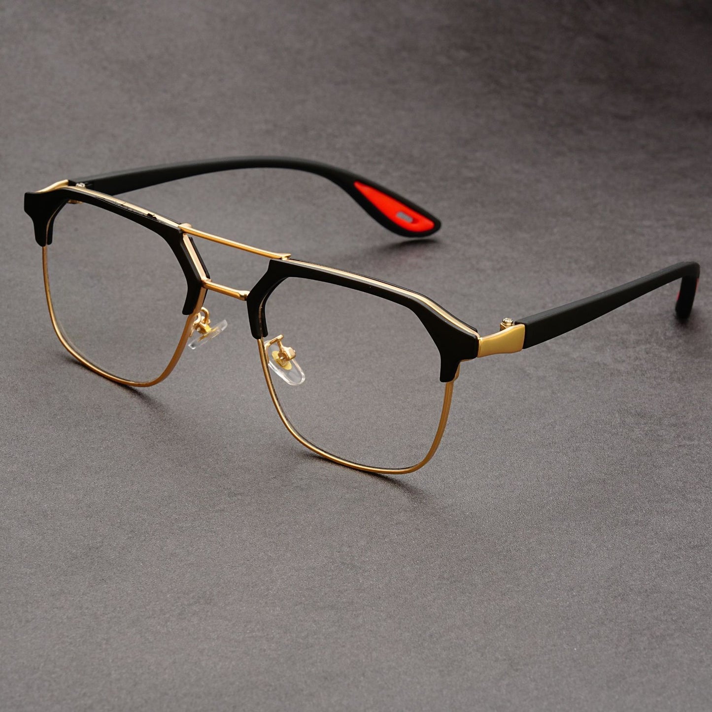 Fashionable square frame punk style sunglasses