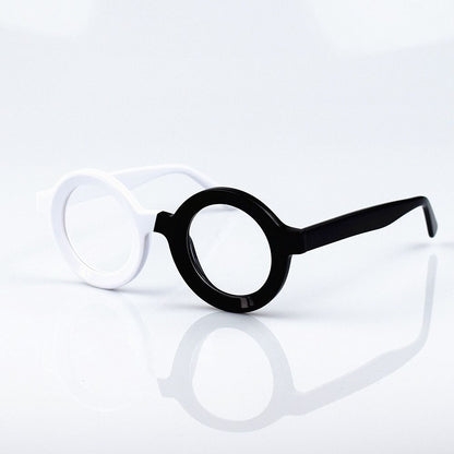Mousvibe 1374 | Round frame anti-adhesive retro reading glasses