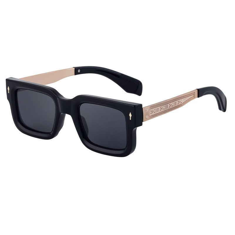 Musvibe 1078 | Simple retro square frame sunglasses