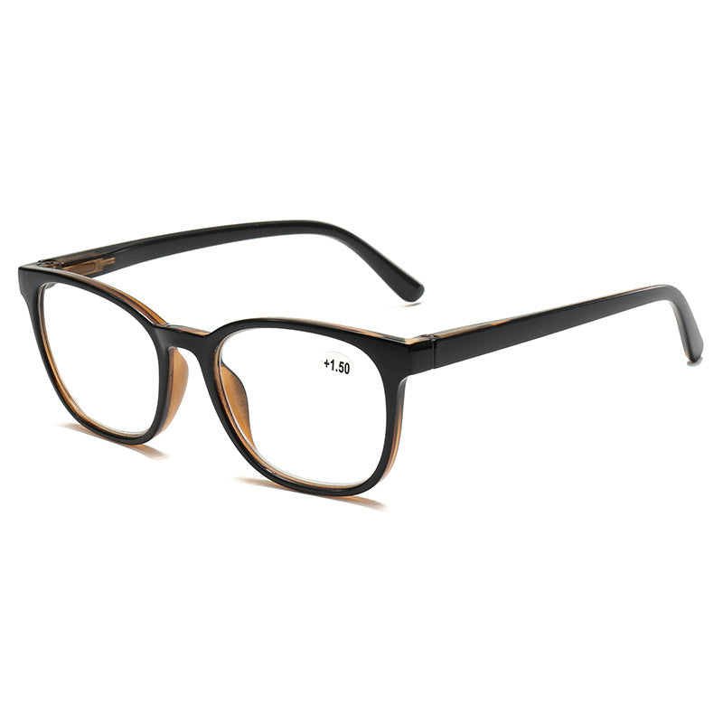 Mousvibe 1216 | Simple and Artistic Square Frame PC Reading Glasses