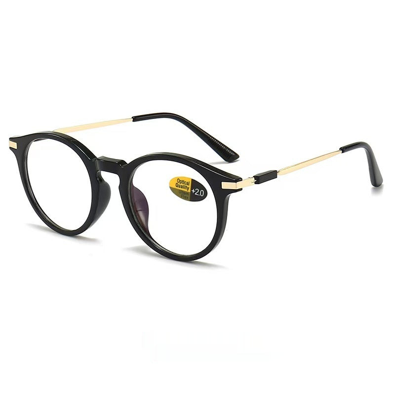 Mousvibe 1169 | Round-frame vintage-inspired blue-light blocking reading glasses