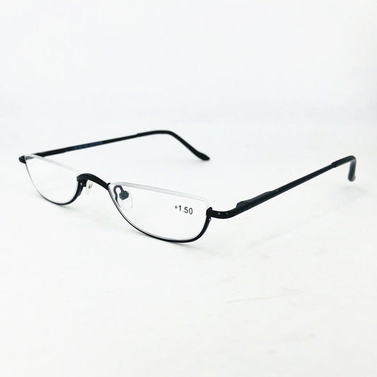Mousvibe 1346 | Foldable Semi-Round Metal-Frame Reading Glasses