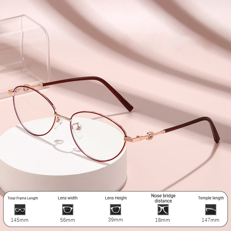 Mousvibe 1436 | Ultra-Light, Stylish Reading Glasses with Metal Frames
