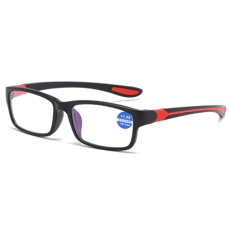 Mousvibe 1437 | Stylish, Ultra-Clear Square-Frame Sports Reading Glasses