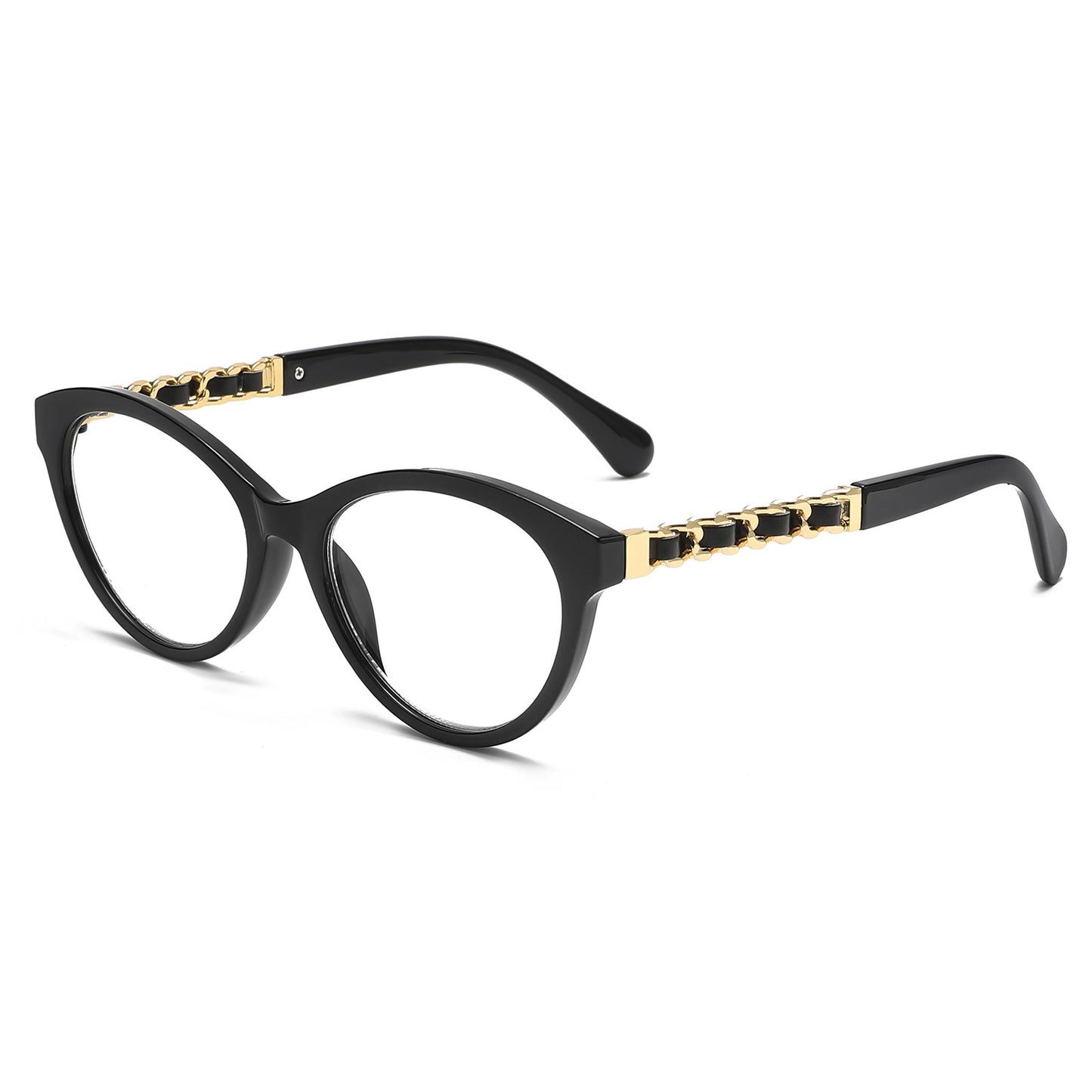 Mousvibe 1189 | Simple Chanel-inspired cat-eye reading glasses