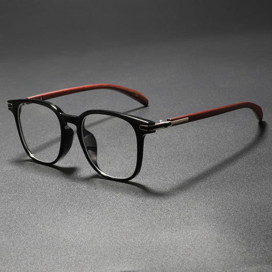 Mousvibe 1355 | Stylish faux wood frame reading glasses