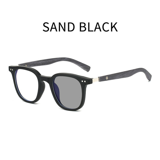 Mousvibe 1301 | Imitation Wood Smart Anti-Blue Light Photochromic Reading Glasses