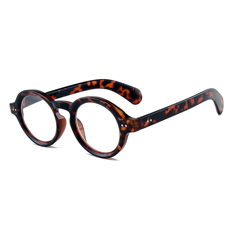 Mousvibe 1344 | Retro-Style Round Reading Glasses with Distinctive Rivet Details
