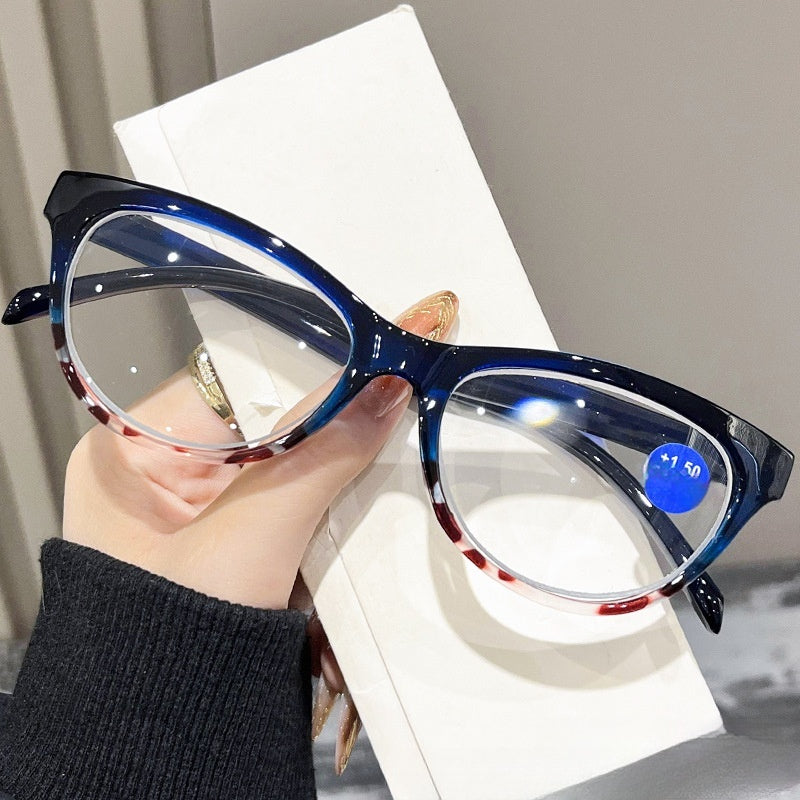 Mousvibe 1148 | Stylish cat-eye blue-light blocking reading glasses