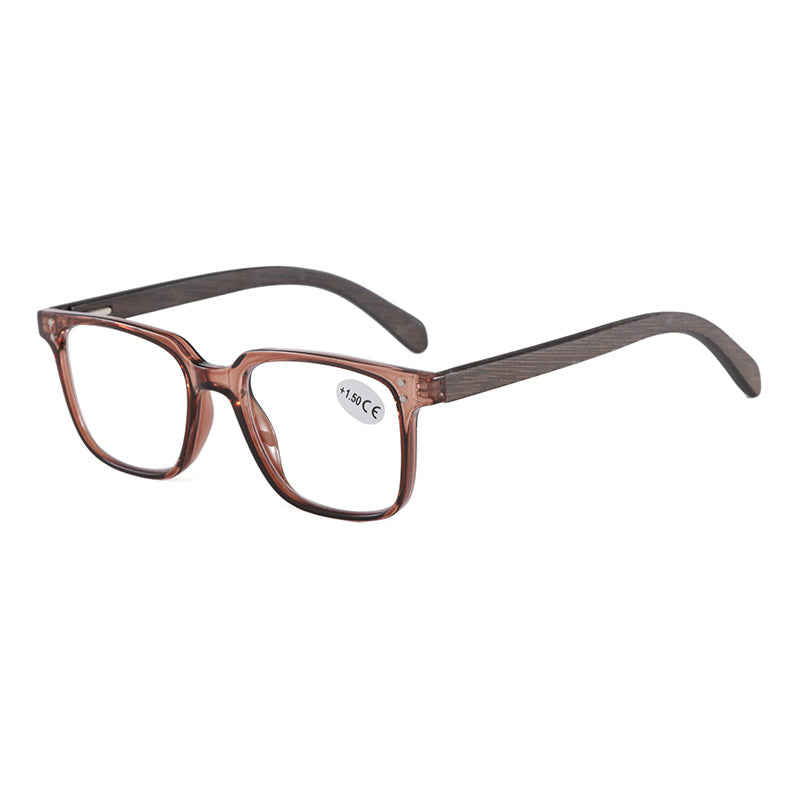 Mousvibe 1398 | Slingshot hinge bamboo feet reading glasses