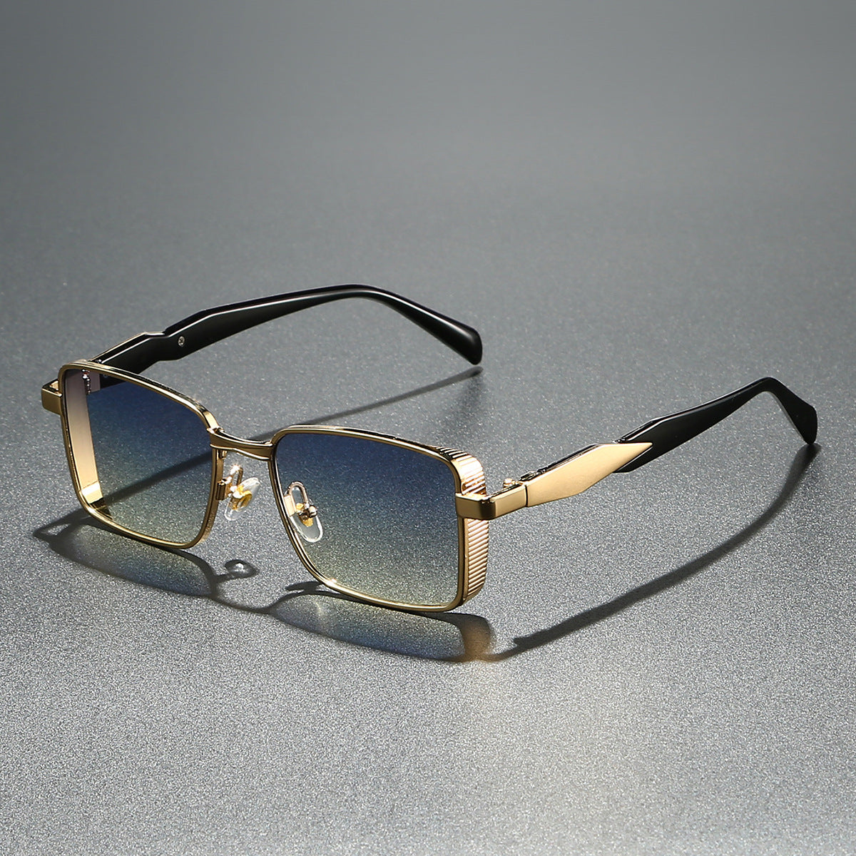 Mousvibe 1305 | Stylish square metal sunglasses