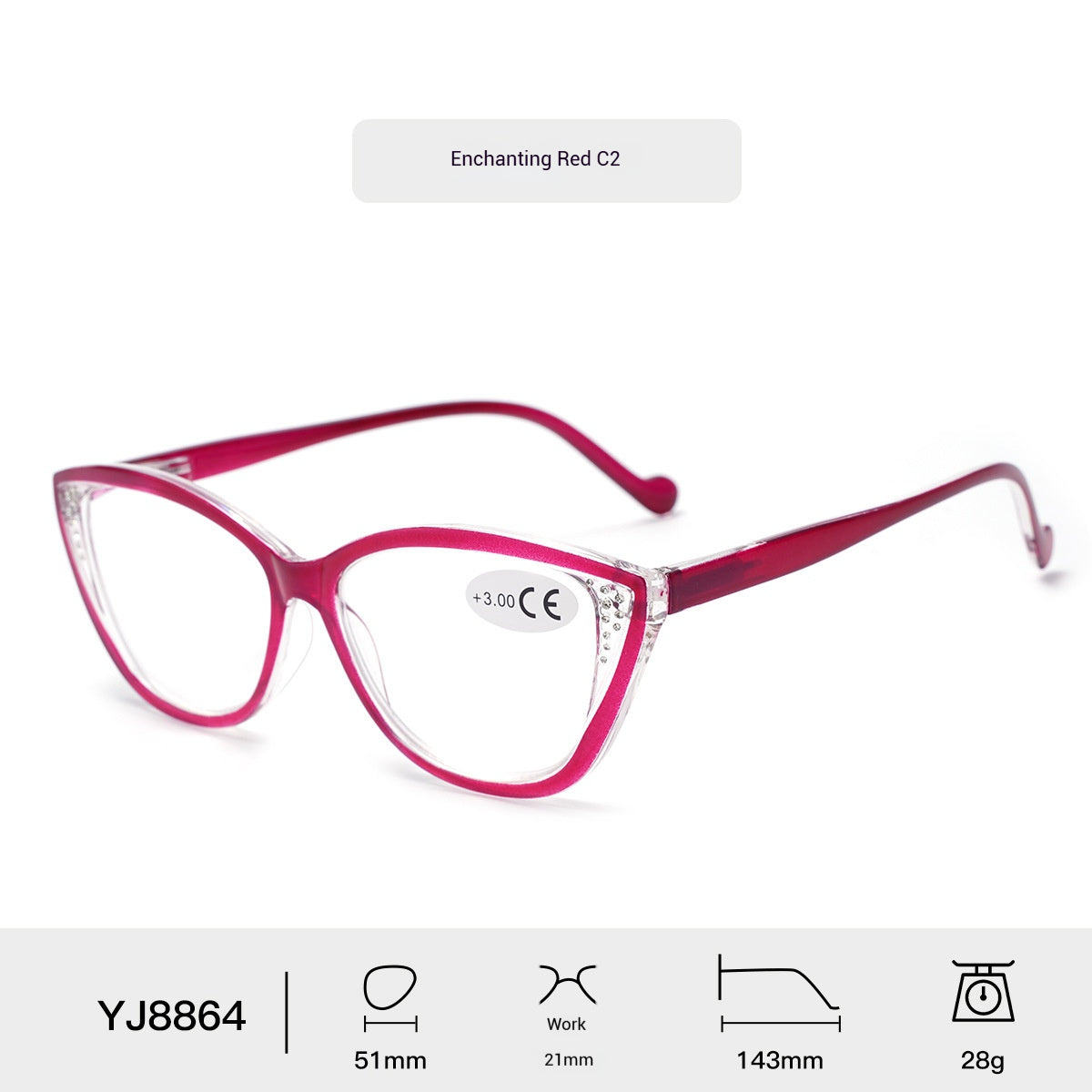 Mousvibe 1192 | Minimalist PC Slingshot Full-Frame Reading Glasses