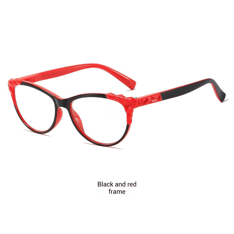 Mousvibe 1198 | Vintage Diamond Cat-Eye Spring Temple Reading Glasses