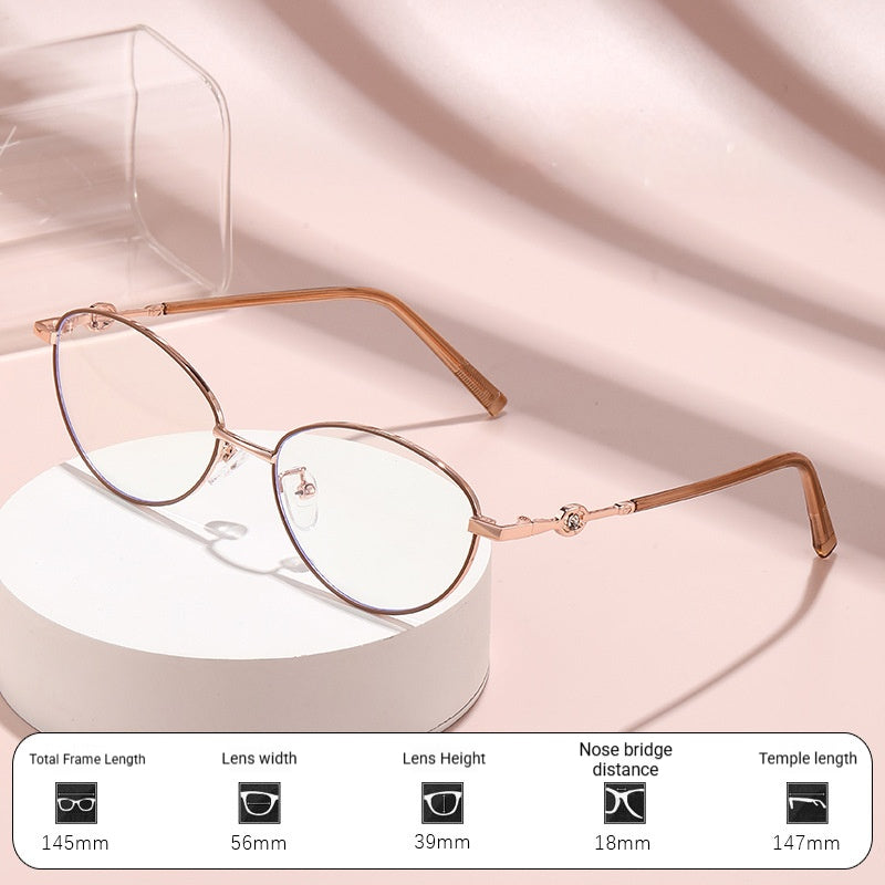Mousvibe 1436 | Ultra-Light, Stylish Reading Glasses with Metal Frames