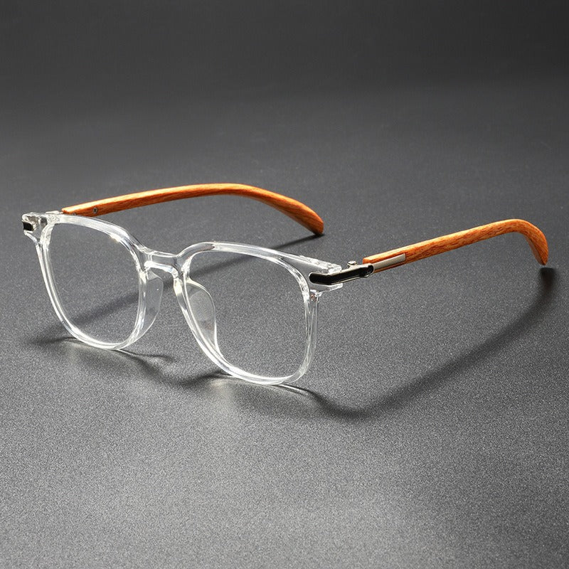 Mousvibe 1355 | Stylish faux wood frame reading glasses