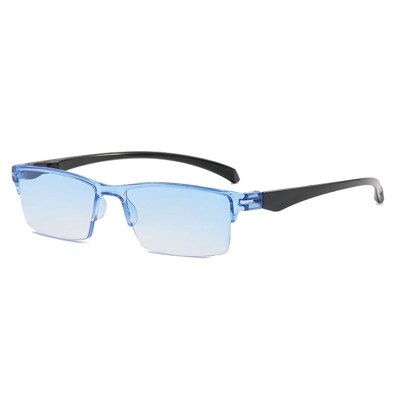 Small yellow mirror smart zoom reading glasses