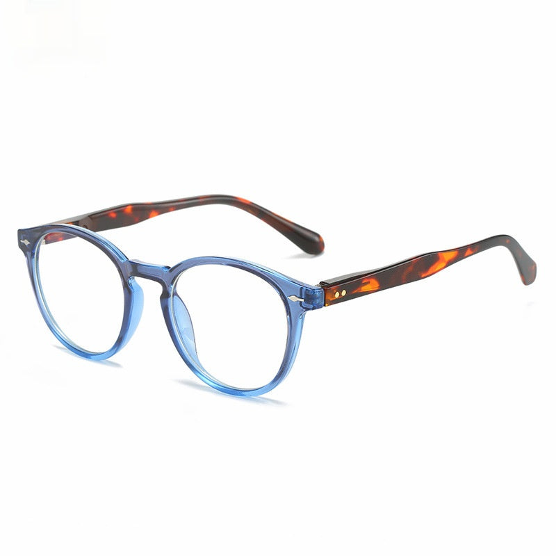 Mousvibe 1133 | Studded Oval Blue-Light Blocking Reading Glasses