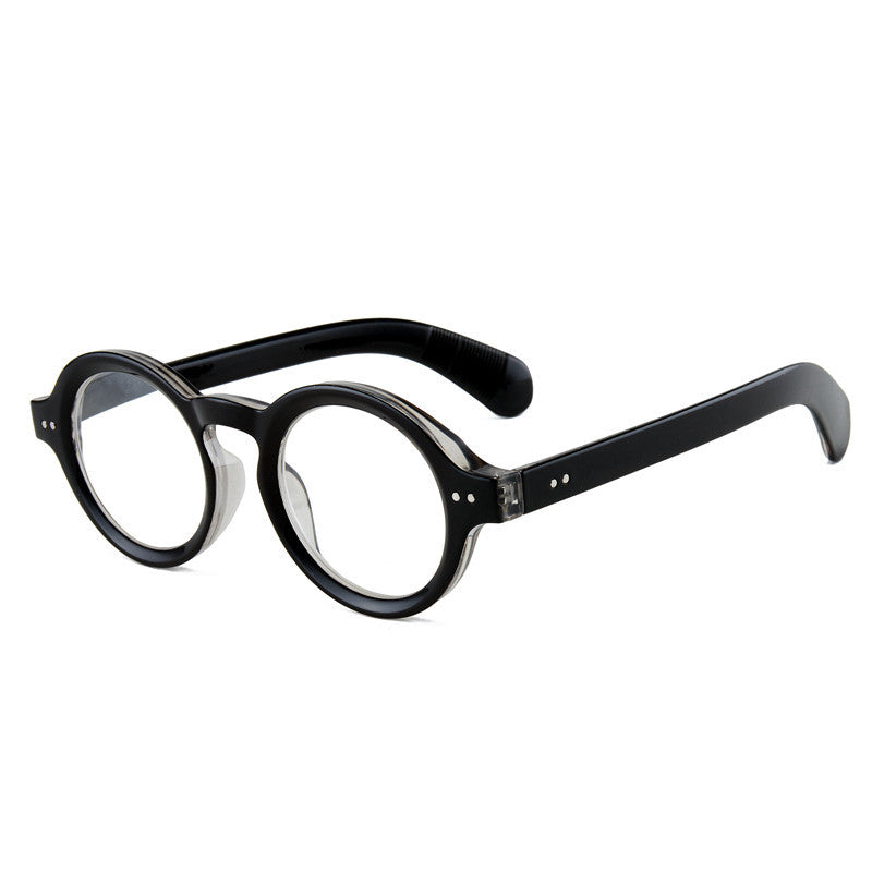 Mousvibe 1344 | Retro-Style Round Reading Glasses with Distinctive Rivet Details