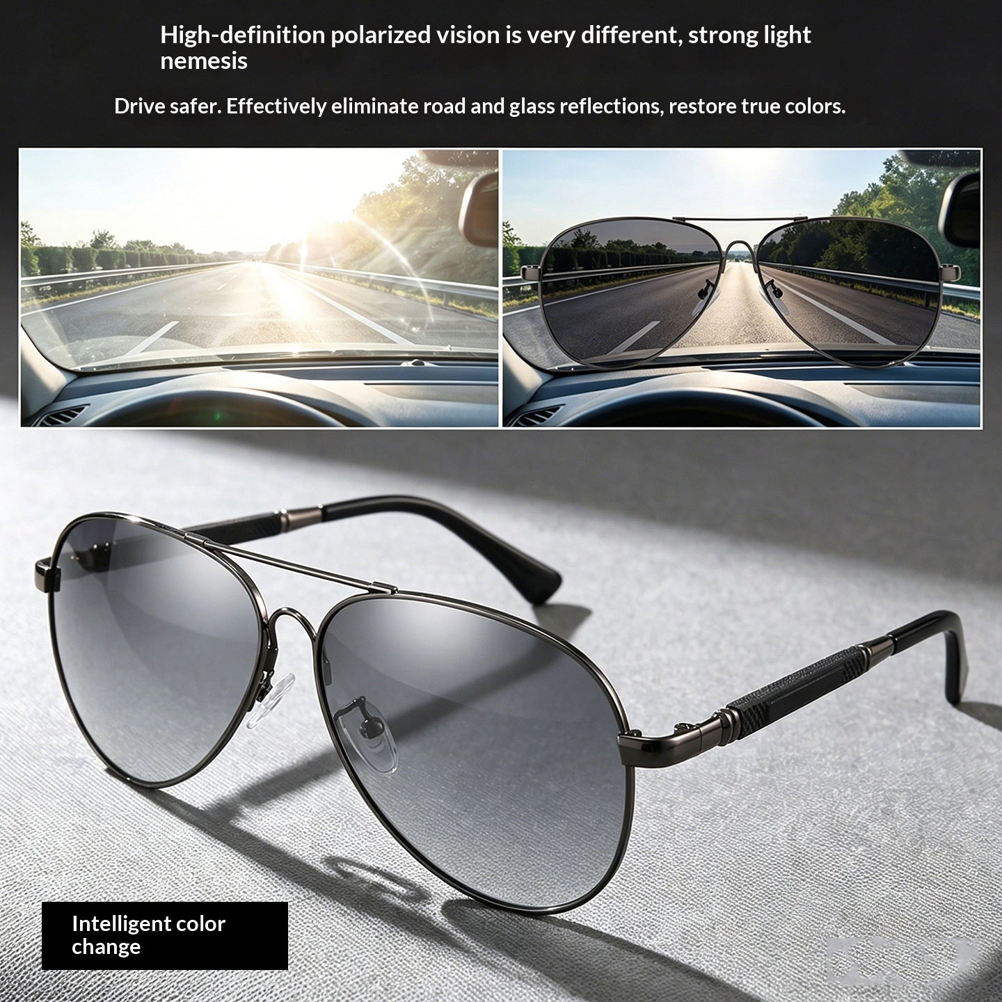 Mousvibe 1399 | Kafa Polarized Day-Night Sunglasses