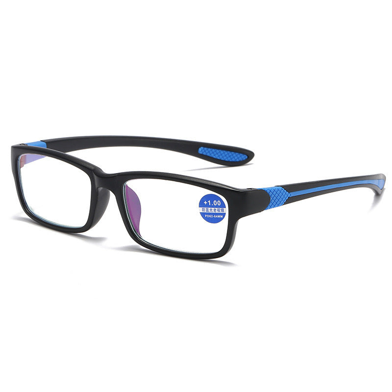Mousvibe 1437 | Stylish, Ultra-Clear Square-Frame Sports Reading Glasses