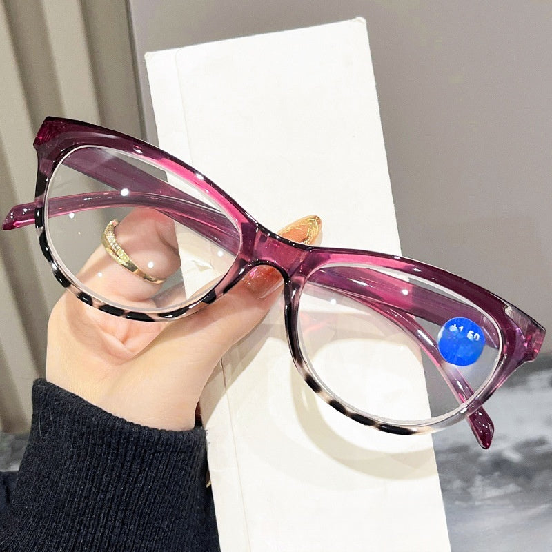 Mousvibe 1148 | Stylish cat-eye blue-light blocking reading glasses