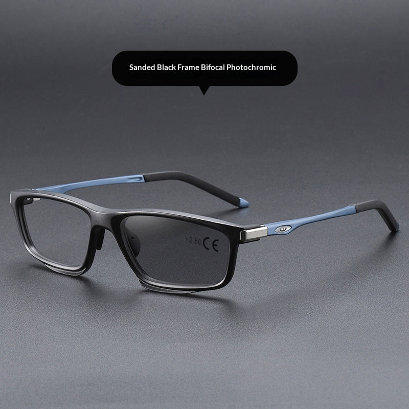 Mousvibe 1298 | Aluminum-magnesium photochromic multifocal reading glasses