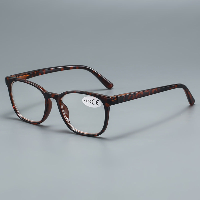 Mousvibe 1216 | Simple and Artistic Square Frame PC Reading Glasses
