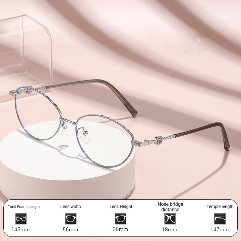 Mousvibe 1436 | Ultra-Light, Stylish Reading Glasses with Metal Frames