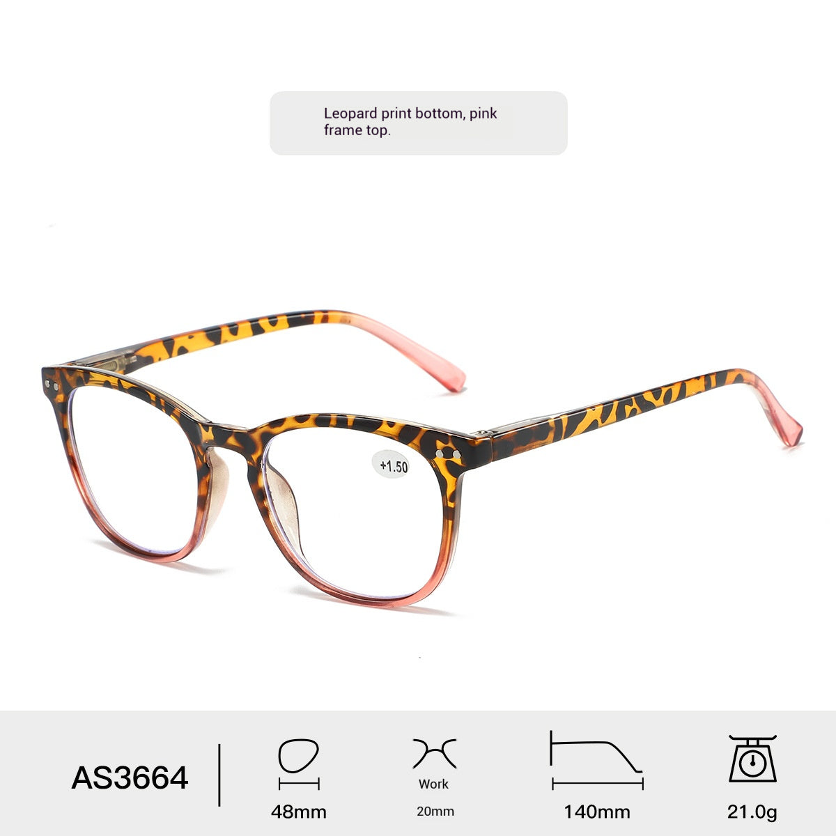 Mousvibe 1191 | Tortoiseshell-framed, two-tone reading glasses