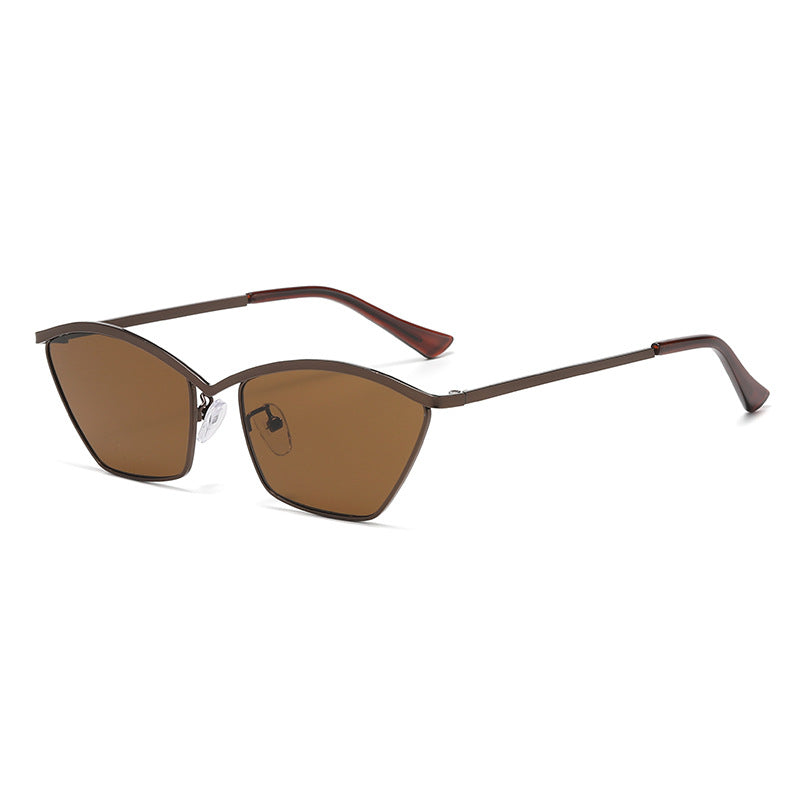 Mousvibe 1439 | Cat-Eye Retro Metal-Frame Sunglasses