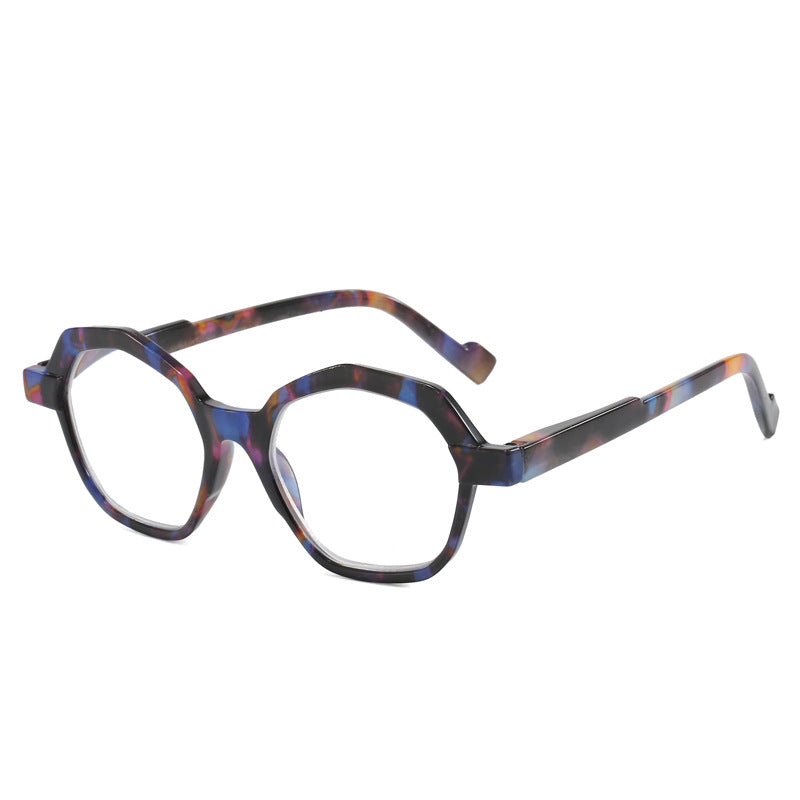 Mousvibe 1296 | Retro polygonal reading glasses with unique design